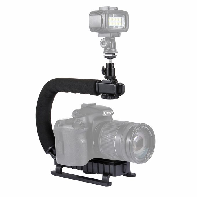 Black Camera and Video Stabilizer