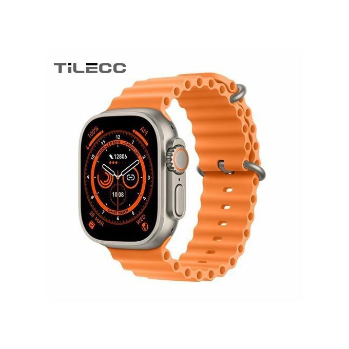TiLECC T800 Ultra Smartwatch Series 8 with 8-Door Access - Orange