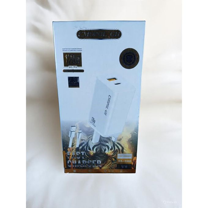 120W Ultra-Fast Android Micro-USB Charger - White
