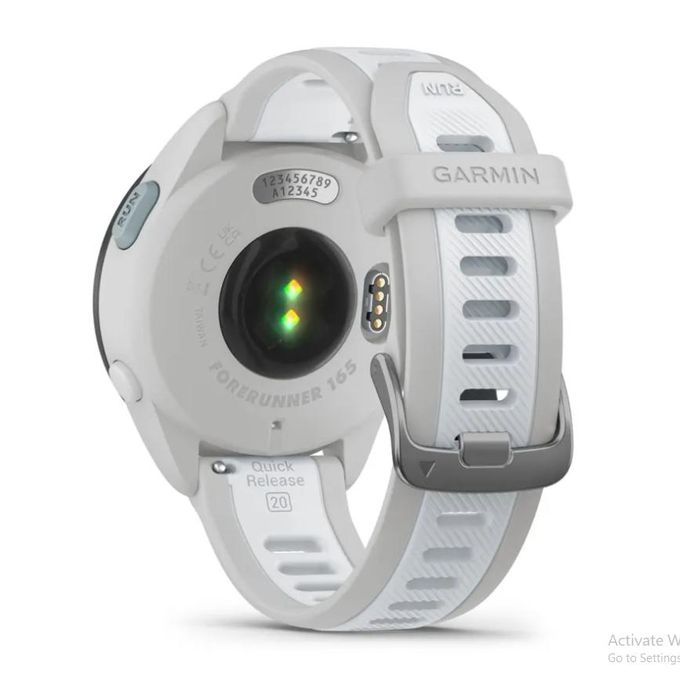 Garmin Forerunner 165 GPS Watch in Mist Gray/Whitestone