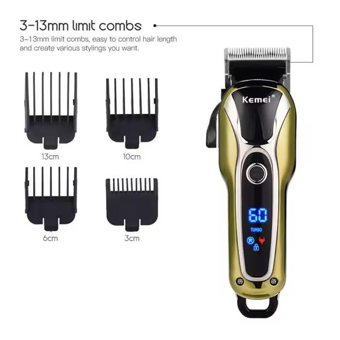 Buy Professional High-Quality Kemei Rechargeable Electric Hair Clippers KM-1990 House Hold Hair Trimmer Professional Trimmer in Kumasi