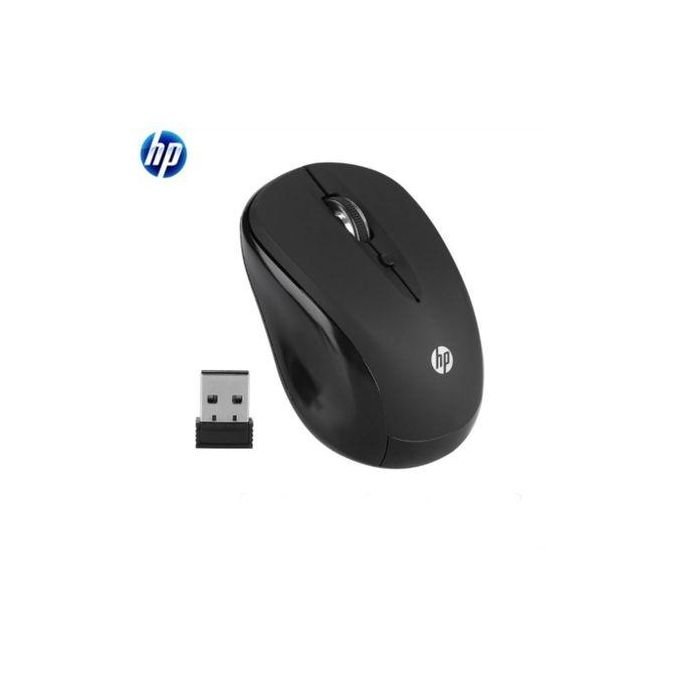 Black HP Wireless Optical Mouse