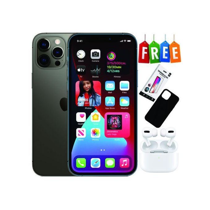 Apple iPhone 12 Pro Max – 6.7" Super Retina XDR OLED Display – 128GB Storage – 6GB RAM – Triple 12MP Camera – Space Grey + Complimentary Accessories