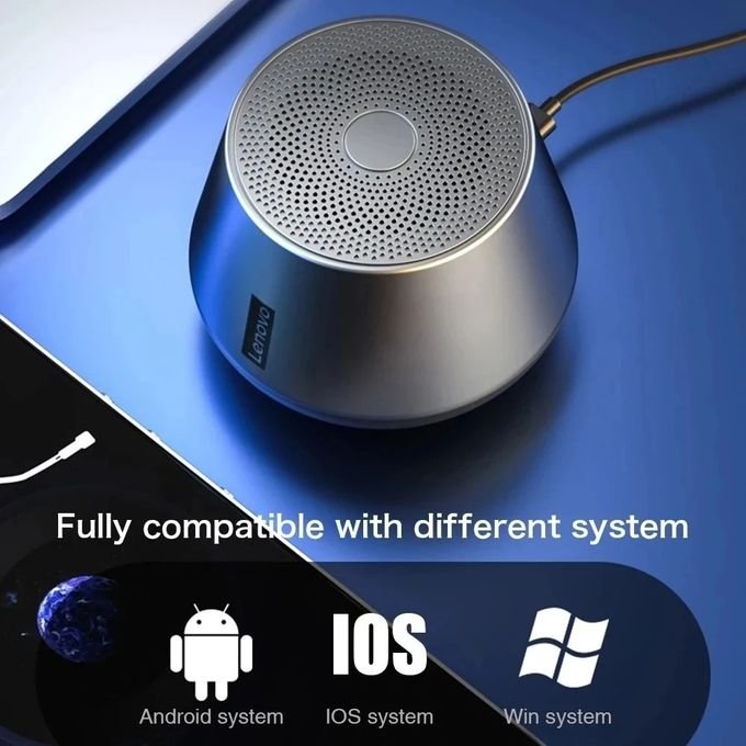 Lenovo K3 Pro Portable Mini Speaker – Wireless Bluetooth 5.0 Outdoor Loudspeaker with Powerful Bass Music Playback