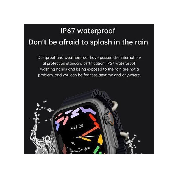 Smartwatch with 2.2″ IPS HD Full Touch Screen, S9 Ultra2 MAX, Bluetooth Call Functionality