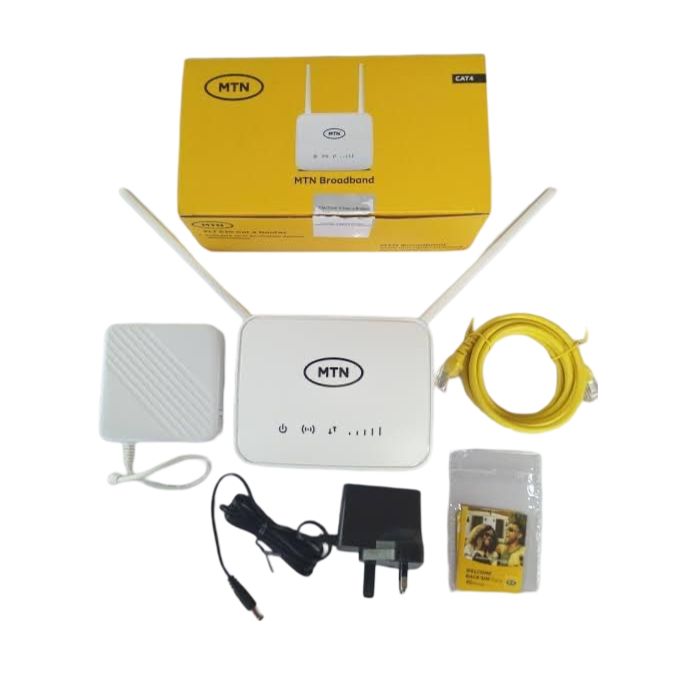 MTN Universal ZLT S20 Cat4 4G LTE Router with Power Bank – White