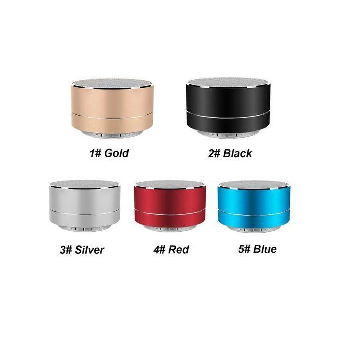 Compact Cylindrical Bluetooth Speaker – Black