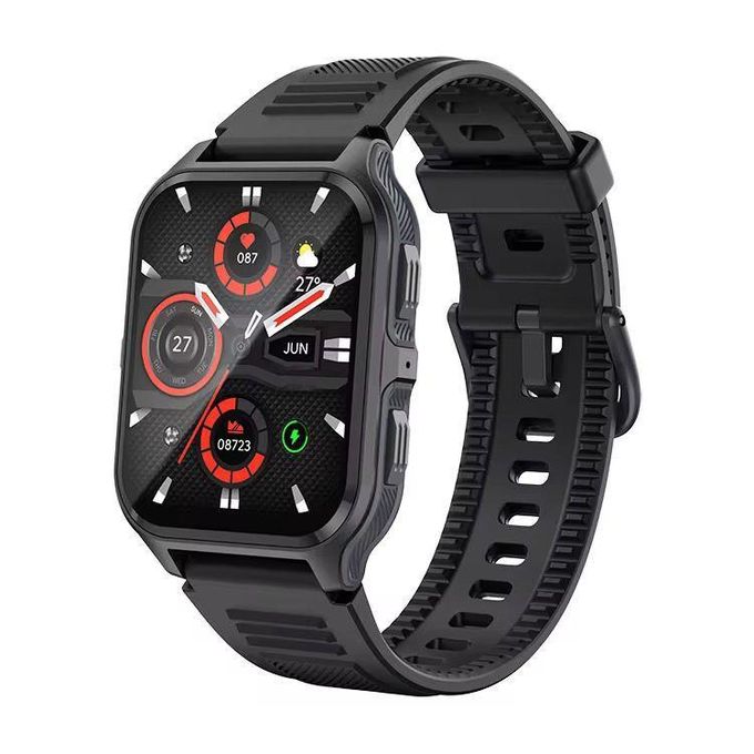 Colmi New 1.9-Inch Outdoor Smartwatch with Calling Feature, IP68 Waterproof, Black