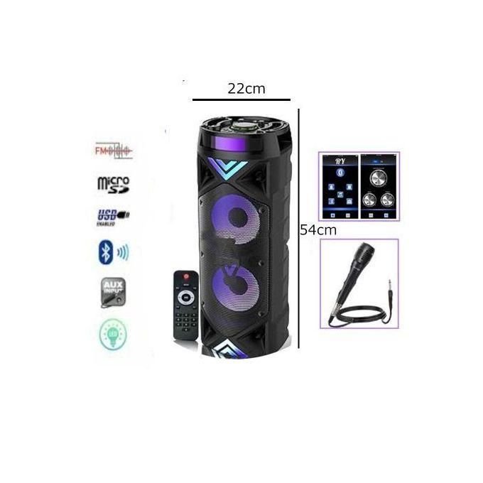 Black Bluetooth Subwoofer with Extra Bass