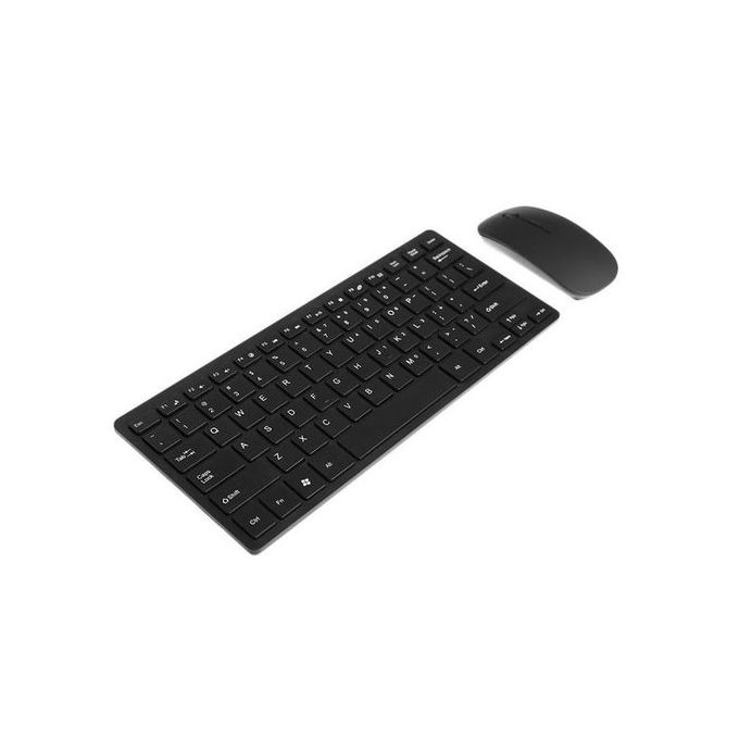 Black Wireless Keyboard and Mouse Set