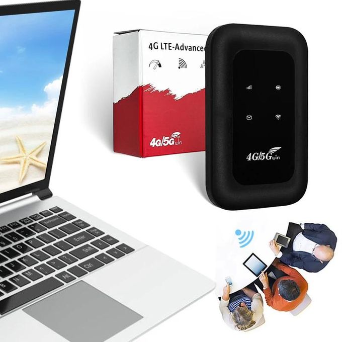 High-Speed 4G LTE Mobile WiFi Hotspot with SIM Card Slot – Wireless 4G LTE Modem Router for RV Travel, Vacations, Camping, and Remote Areas
