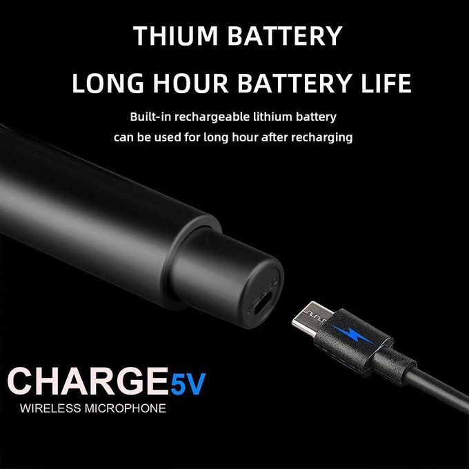 Rechargeable Wireless Microphone – 2 Handheld Microphones — product view 5