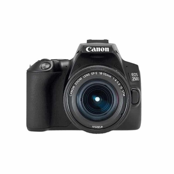 Canon EOS-250D DSLR Camera Kit with 18-55mm Lens, 24.1MP, 4K, and Wi-Fi