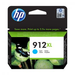 HP 912 XL Cyan Ink Cartridge (Original) - Model 3YL81AE