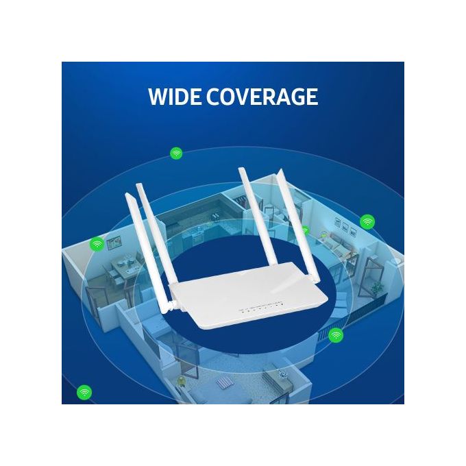 White Universal 4G LTE SIM Card Router
