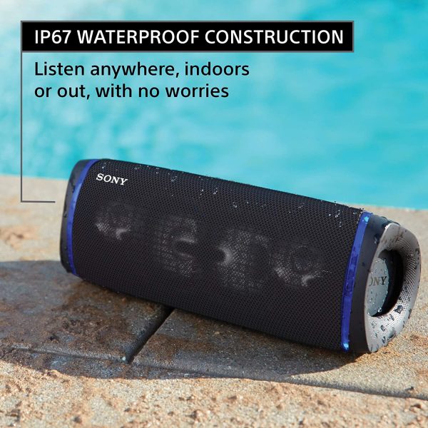 Sony XB43 Waterproof Wireless Speaker with Extra Bass – Black