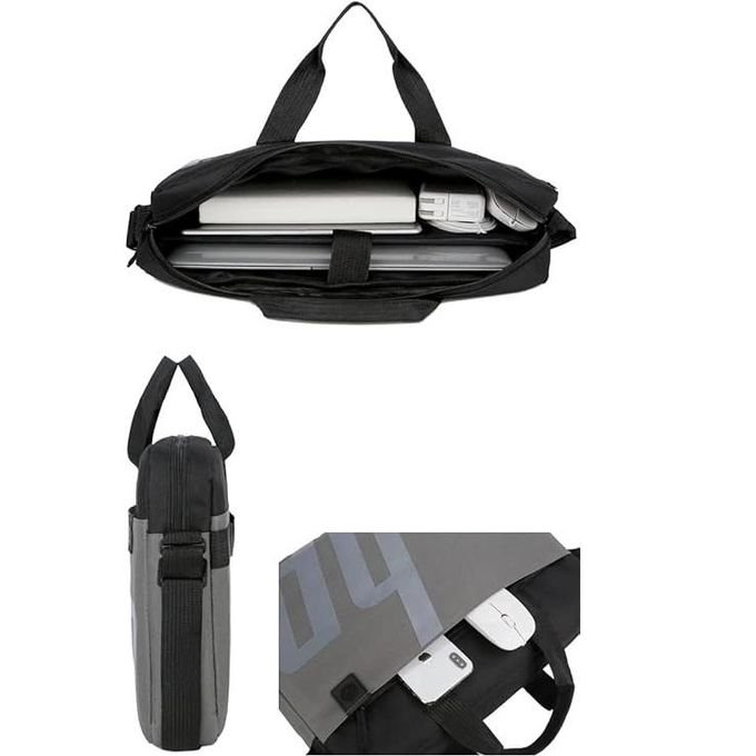 Hp Shoulder Laptop Bag – Grey/Black