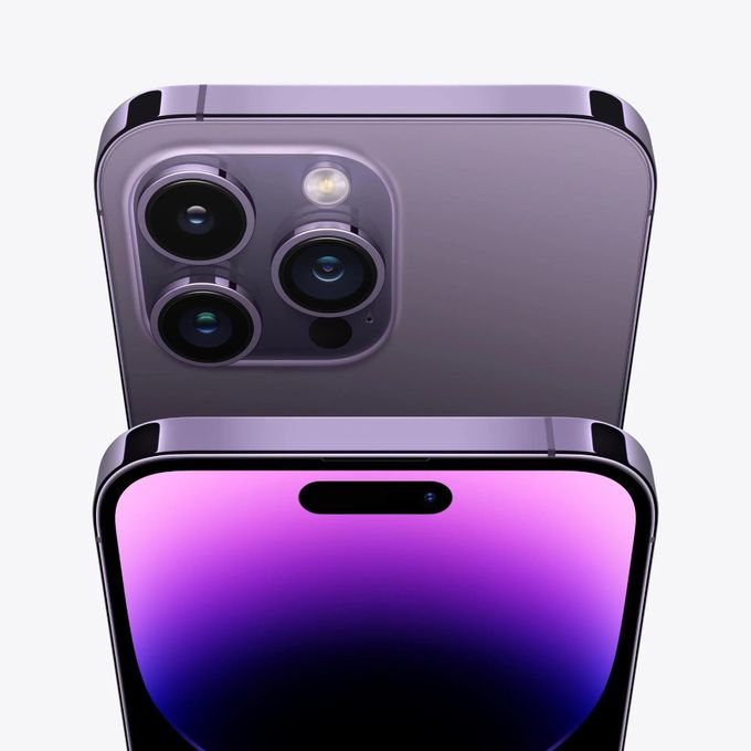Apple iPhone 14 Pro – 6.7″ Super Retina XDR Display – 256GB Storage – 6GB RAM – Triple 48MP Camera – Purple + Complimentary Accessories