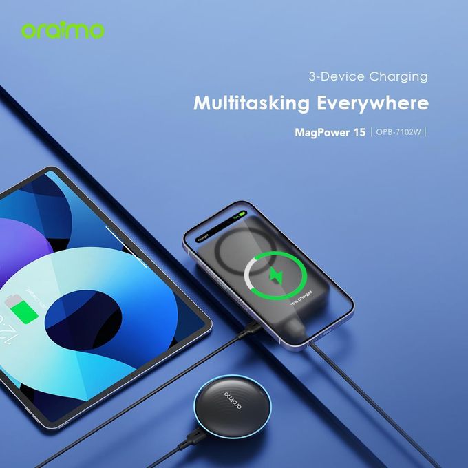 Oraimo MagPower 15 10,000mAh Wireless and Wired Power Bank
