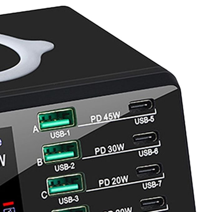 110W 9-in-1 Multiport USB Charger Hub with 8 Ports – EU Version for Fast Charging in kumasi