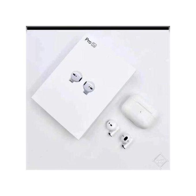 White Pro 5s Mini Bluetooth Earbuds