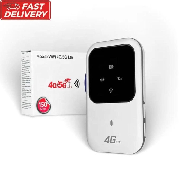 Portable 4G LTE Mobile WiFi Hotspot – 150Mbps MiFi with SIM Card Slot – White in kumasi
