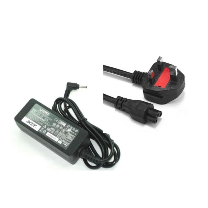 Acer Compact Pin Charger 19V 3.42A Power Adapter with Complimentary Fused Cable