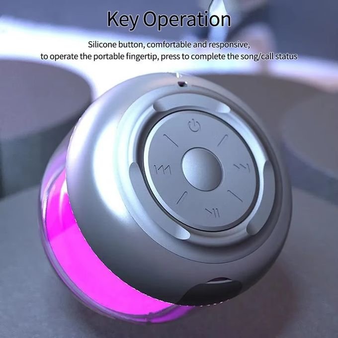 Compact Portable Bluetooth Surround Speaker – Black