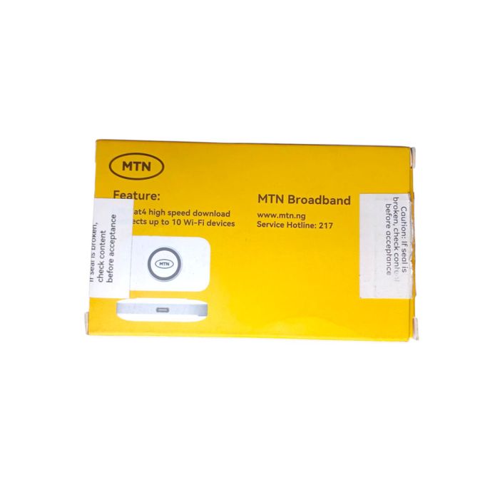 MTN Superfast 4G LTE Universal Mifi N873 White WiFi Cart – High-Speed Connectivity