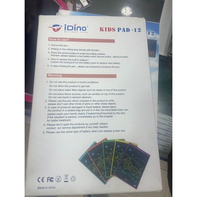 Idino Kids Pad 12 – Interactive Writing Pad for Creative Minds — product view 2