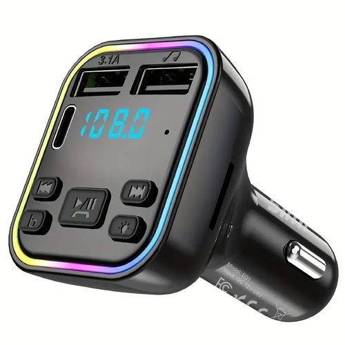 Buy Dual USB PD Type-C Charger Bluetooth 5.0 Car Wireless FM Transmitter Adapter in Kumasi