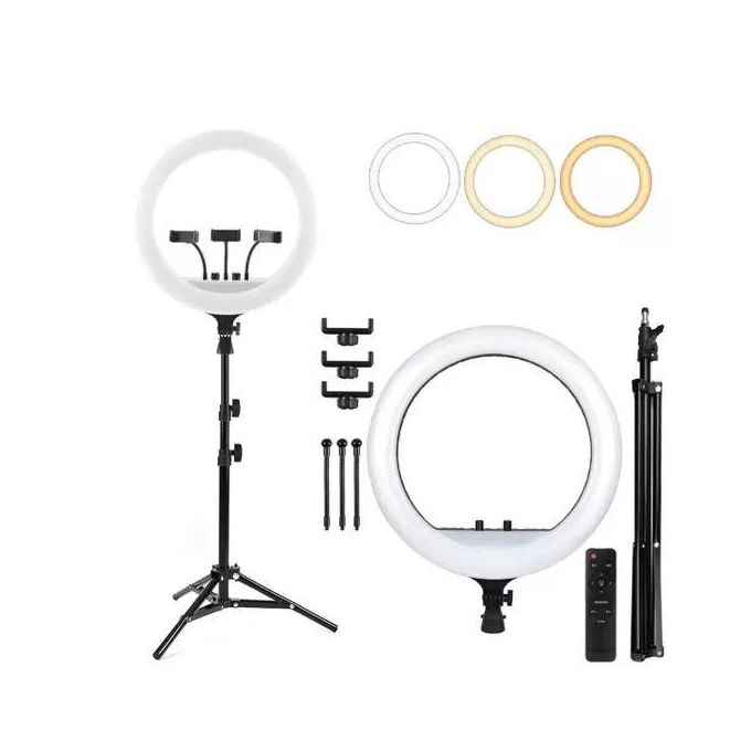 18-Inch LED Ring Light Kit for Professionals – Light Up Every Shot with Flair and Accuracy!