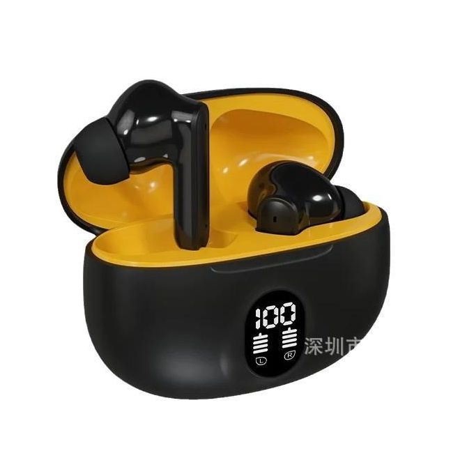 Black TWS Stereo Wireless Earbuds