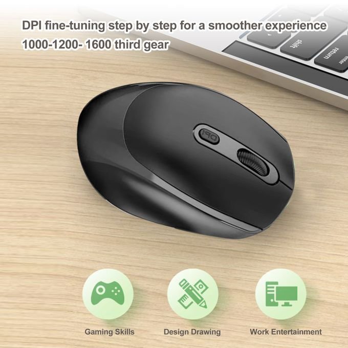 M107 Ergonomic 2.4G Wireless Office Mouse with 3 Adjustable DPI Settings in kumasi