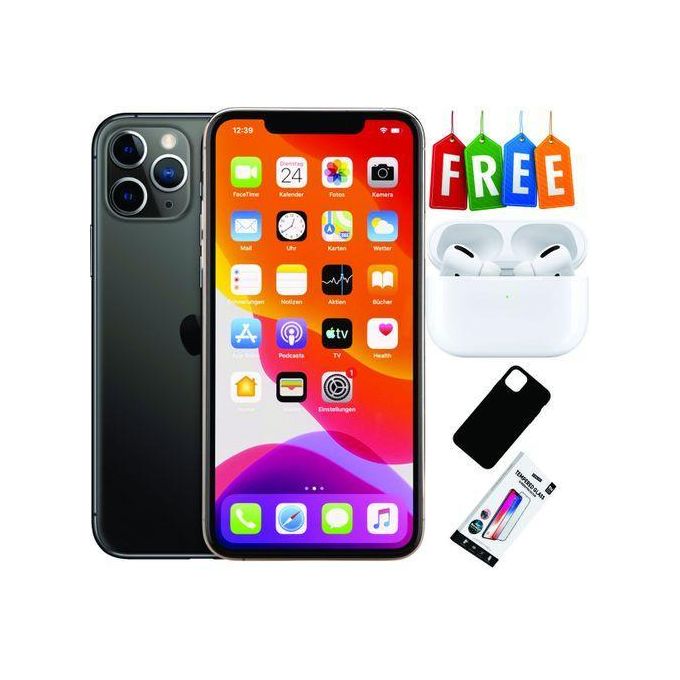 Apple iPhone 11 Pro - 64GB Storage, 4GB RAM - Space Black with Complimentary Accessories