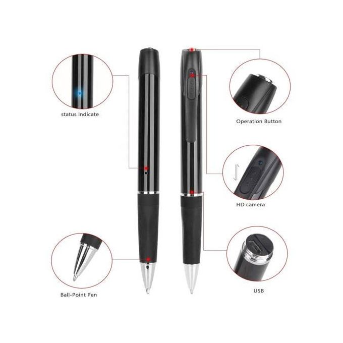Black Spy Camera Pen