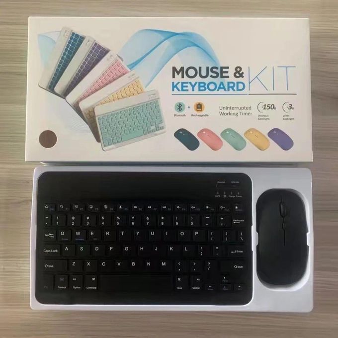 Multicolor Bluetooth Desktop Mouse and Keyboard Combo with 2.4GHz Wireless Portable Charging — product view 3