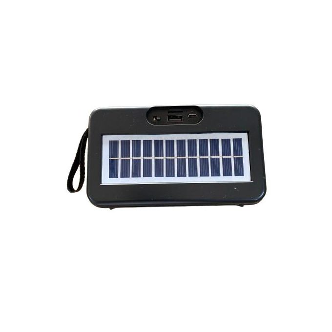 Musyl Compact Wireless Bluetooth Speaker with Enhanced Bass, FM Radio, USB/TF Card Support, Solar Charging, and LED Light