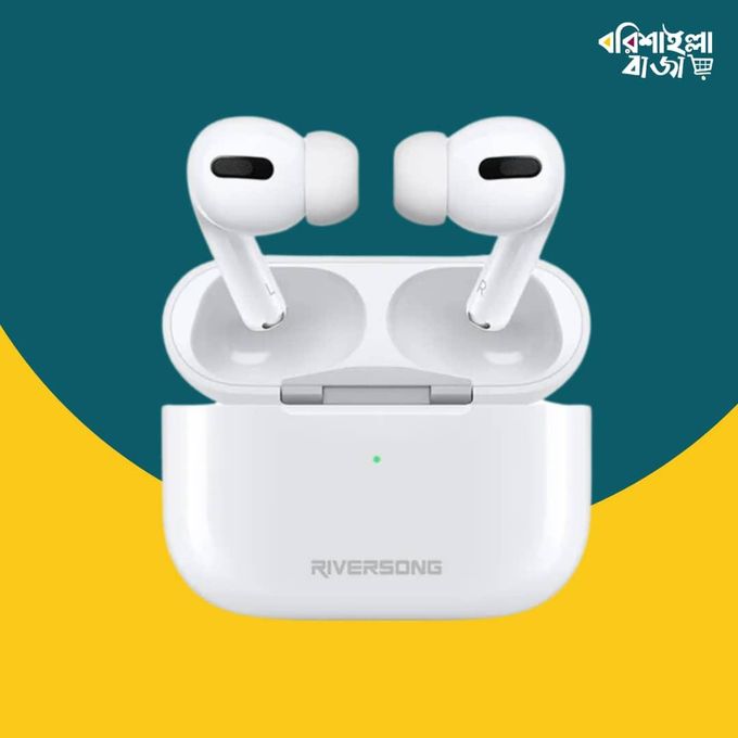 White AirFly L5 Bluetooth Earbuds