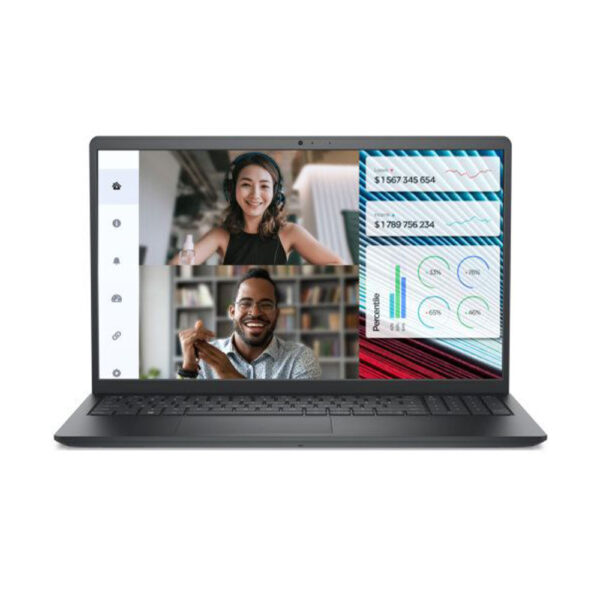 Dell Vostro 3520 Laptop – Core i3 G12, 4GB RAM, 256GB SSD, 15.6-inch Display, Black