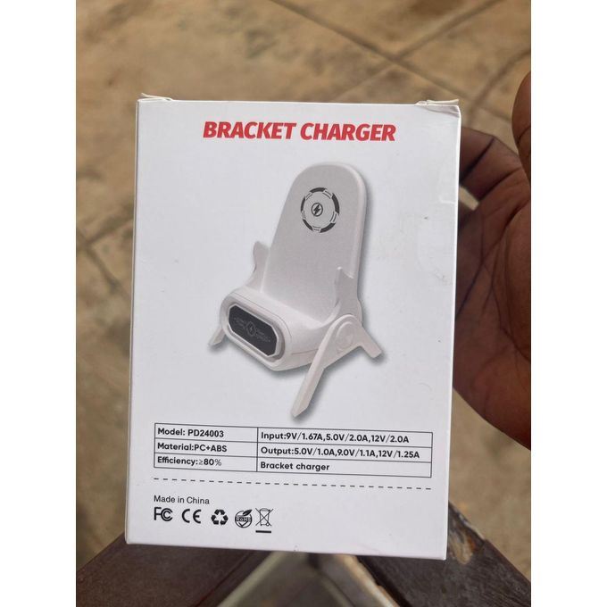 White Wireless Charger Stand