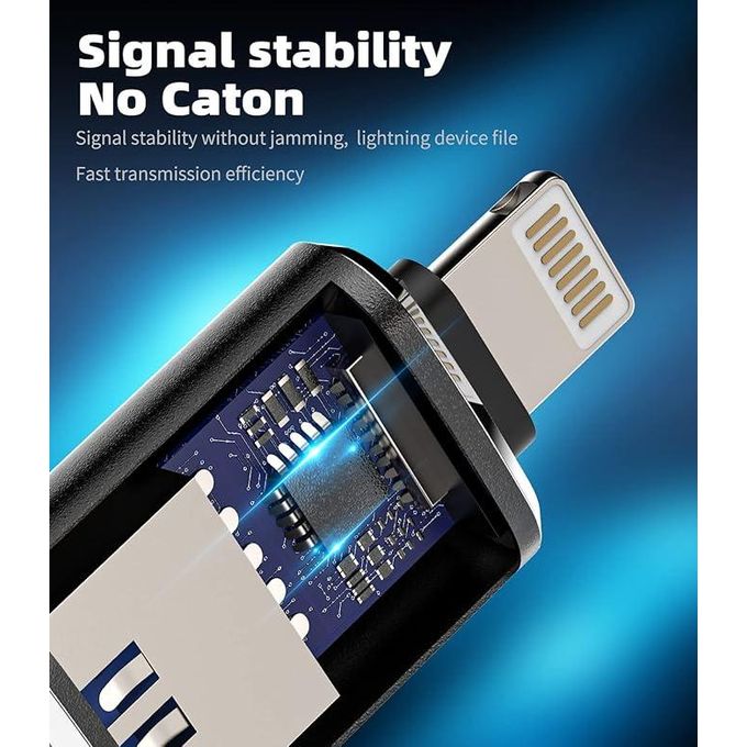 Multicolor iPhone Lightning to USB OTG Adapter Converter