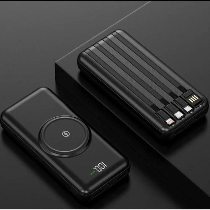 Share this Sleek 20,000 mAh Wireless Portable Power Bank in Black