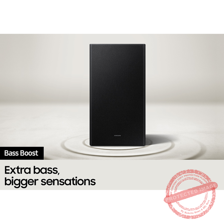 Samsung 200W 2.1 Channel Soundbar with Dolby Audio, Included Subwoofer, Enhanced Bass, Wireless Bluetooth TV Connectivity, Adaptive Sound Lite, and Game Mode (2023) [HW-C450] — product view 4