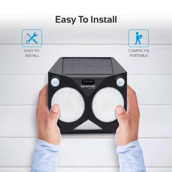Promate Intelligent Solar Powered Pathway Lights with Energy Saving for Outdoor
