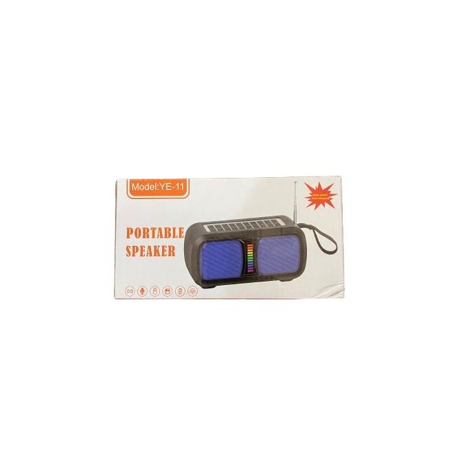 Portable Wireless Bluetooth Speaker with Super Bass, FM Radio, USB/TF Card Support, LED Light, and Solar Charging — product view 4