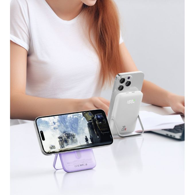 White 20000mAh MagSafe Power Bank
