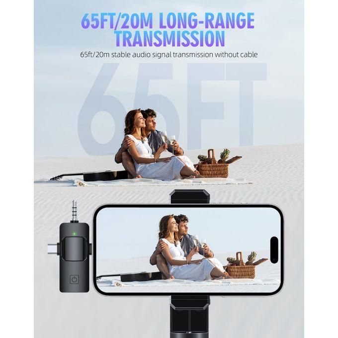 Type-C Wireless Lapel Microphone for iPhone, Android, and iPad