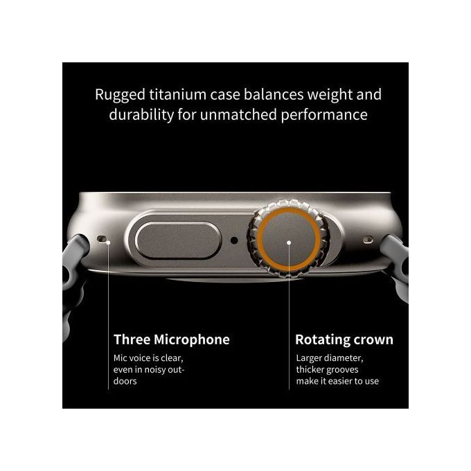 TiLECC T800 Ultra Smartwatch Series 8 with 8-Door Access – Orange