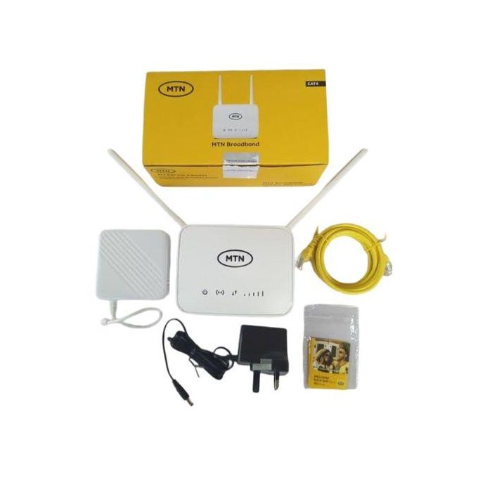 MTN 4G Universal Broadband Router with Backup Battery - White